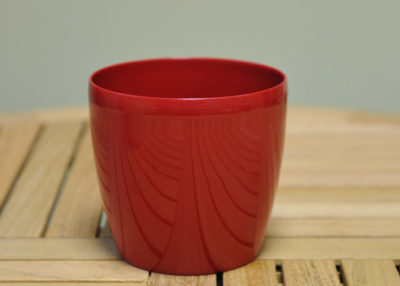 Red Round Pot Cover 18cm Red Round Pot Cover 18cm